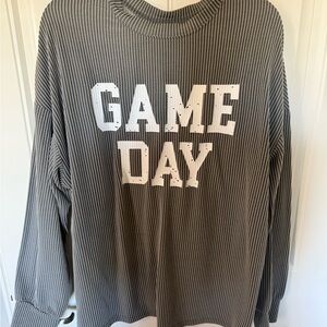 Gray 'Game Day' Long Sleeve Shirt
